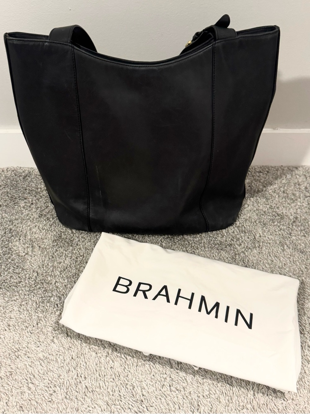 Brahmin Leather Tote & Dust Bag